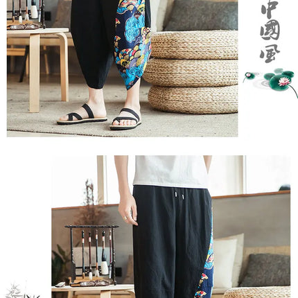 Pantaloncini Estivi da Spiaggia per Uomo, Nuova Stampa Hawaiana, Comodi Pantaloni a Tre Quarti in Cotone Traspirante, Moda Casual Maschile
