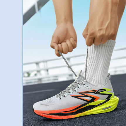 2026 NEW Men Sports Running Shoes Off Marathon Breathable Light Comfortable Women Athletic Sneakers Jogging Tenis Air Cushion PlatiNum