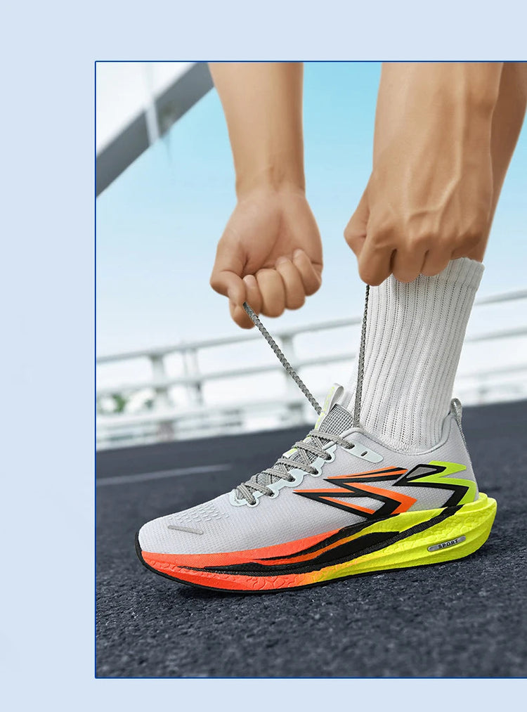 2026 NEW Men Sports Running Shoes Off Marathon Breathable Light Comfortable Women Athletic Sneakers Jogging Tenis Air Cushion PlatiNum