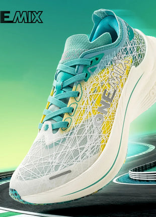 Scarpe da Corsa ONEMIX per Uomo con Piastra in Carbonio, Assorbimento degli Urti, Tecnologia Ultra-Leggera e Reattiva, Sneakers per Sport all'Aperto PlatiNum