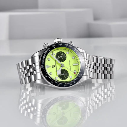 PAGANI DESIGN 2026 Nuovo BB Flamingo Orologio Cronografo Sportivo di Lusso al Quarzo da Uomo con Vetro Zaffiro AR, Impermeabile 100M, Orologio da Polso alla Moda con Cinturino in Acciaio Inossidabile per Uomo, Magazzino Local