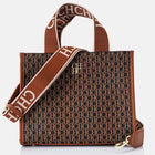 CHCH Fashion Monogram Print High Quality Metal Logo Casual Light Luxury Brand Designer 2025 New Women's Handbag bolsos mujer PlatiNum