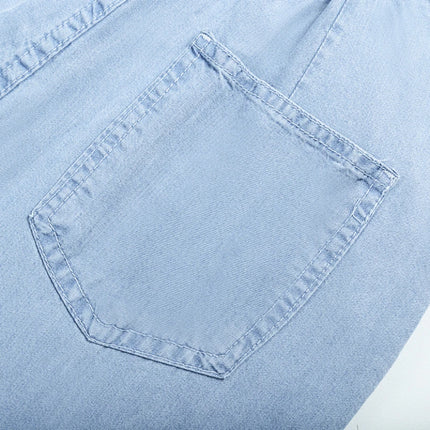 Jeans estivi donna seta ghiaccio vita alta blu sciolto moda coreana semplice tempo libero tutto-fiammifero quotidiano gamba larga elegante Trendy Chic