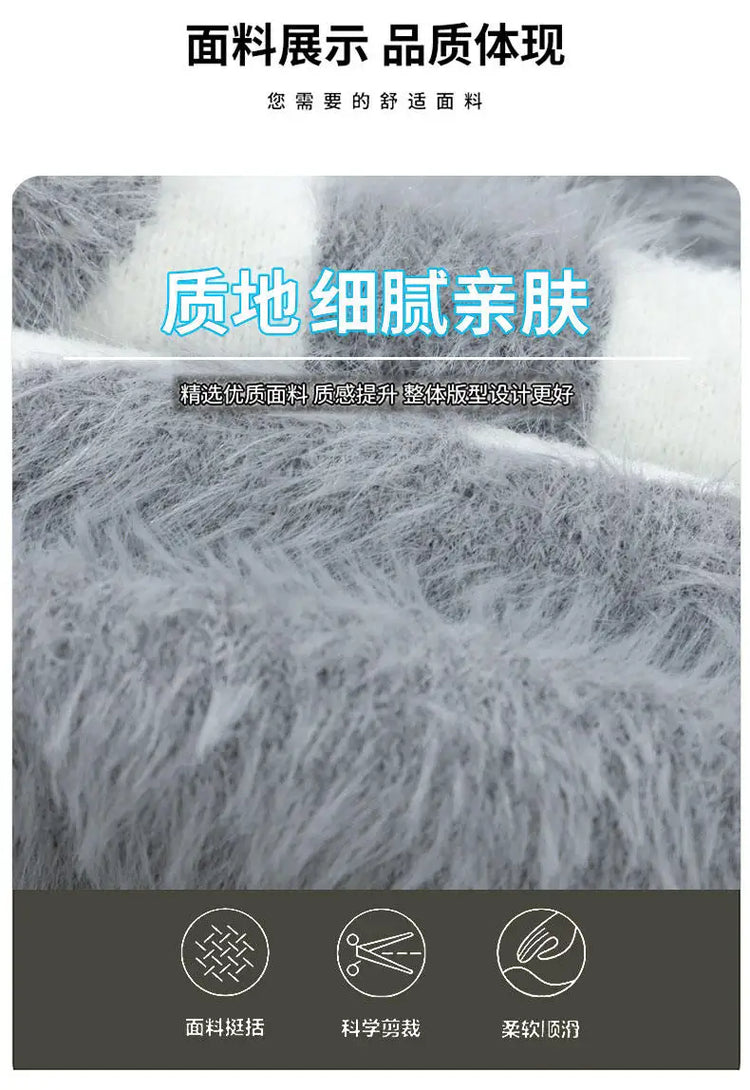 2026 Winter Fashion Sweater Men Casual Knit Pullovers Mens Thick Warm letter pattern Sweaters Men's Daily Warm sweaters male
