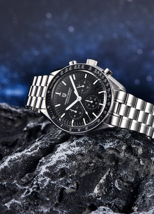 PAGANI DESIGN Nuovo Orologio da Uomo di Lusso al Quarzo con Vetro Zaffiro AR, Cronografo Sportivo Impermeabile 500 ATM, Movimento Giapponese, Luminoso, in Acciaio 316L
