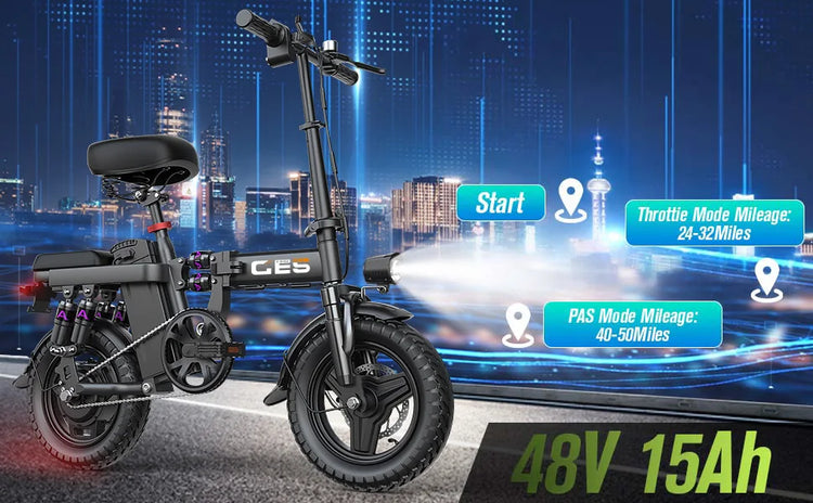 TOOFLY GE5 Bicicletta Elettrica Pieghevole 250W Motore 48V15AH Batteria Al Litio Rimovibile Bici Elettrica Per Adulti Città Equitazione Pendolarismo Ebike