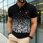 Polo da uomo estive a manica corta, T-shirt con colletto Henley, magliette tinta unita, T-shirt T11
