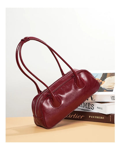 YANATARI underarm cowhide Genuine leather handbags women vintage shoulder bag female korean luxury bag high quality 2025