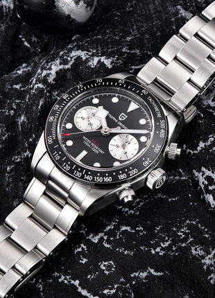 Nuovo Orologio da Uomo PAGANI DESIGN BB Panda 2026, Orologio al Quarzo di Lusso Retrò, Cronografo Sportivo da Polso, Impermeabile 100M, Luminoso