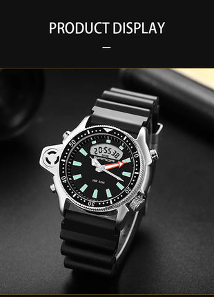 SANDA Sport orologio digitale al quarzo da uomo orologi subacquei creativi orologio da uomo con allarme impermeabile orologio con doppio Display Relogio Masculino platinumshop