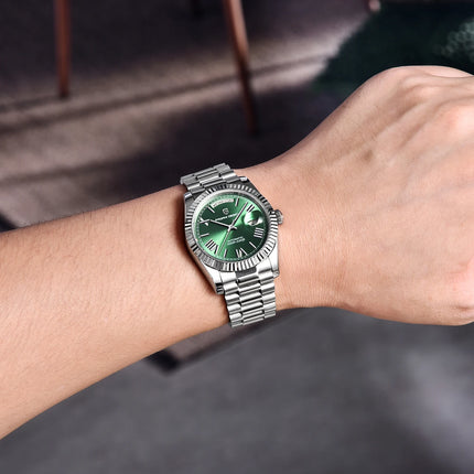 Orologi da uomo PAGANI DESIGN DD36 Gold, orologio automatico di lusso da uomo, vetro zaffiro AR, orologio da polso meccanico, consegna dal magazzino UE.