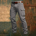 KIDWHXR Cargo Pants Men Autumn Simple Solid Elastic Waist Man Trousers Outdoor Sports Casual Male Jogging Tactical Pants