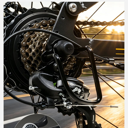Bici Elettrica Fuoristrada C01, E-bike da Montagna 26'', Doppio Motore, Potenza di Picco 3000W, Batteria al Litio Rimovibile 48V 20Ah, Doppia Sospensione, Velocità Massima 60-63km/h