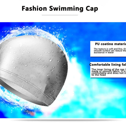 Cuffia da nuoto impermeabile in PU per bambini Adulti Cuffia da sub ad alta elasticità non costruita Protezione per le orecchie dei capelli lunghi Cuffia da nuoto unisex