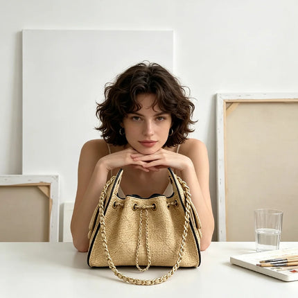 Borsa a tracolla classica multiuso in pelle sintetica effetto grano, con tracolla regolabile e manico, ideale per l'ufficio, lo shopping e l'uso quotidiano da donna