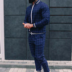 dark blue white / M