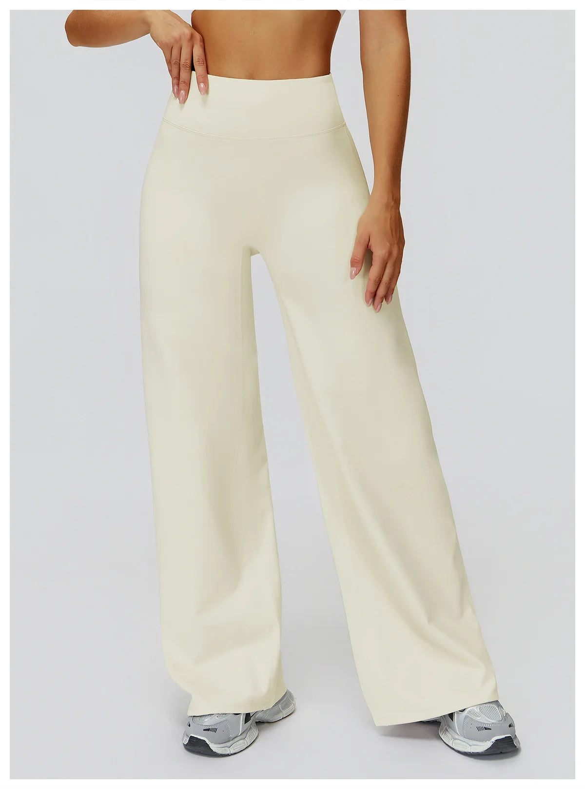 Yoga Pants High Waist Flare Leggings Women Gym Fitness Flared Trousers Breathable Wide Leg Pants Female Workout Dance Trousers