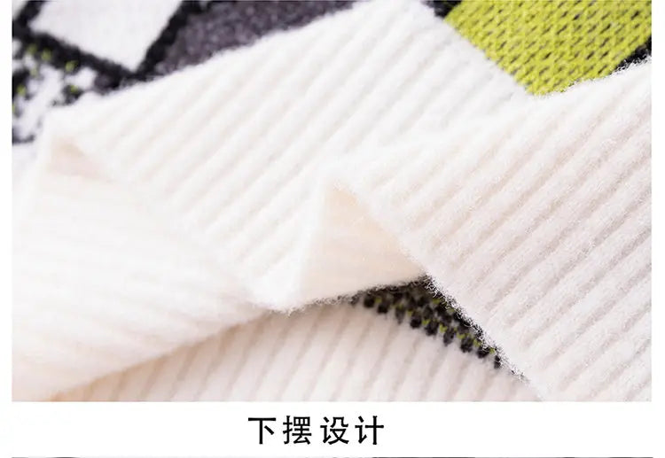 Men's wool pullovers 2025 men winter korean style grid pattern warm Sweaters O-neck men sweaters autumn men size M-3XL
