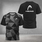 T-shirt da uomo traspirante estiva T-shirt da ping pong da badminton all'aperto O collo manica corta allentata Top nuovo abbigliamento da alpinismo
