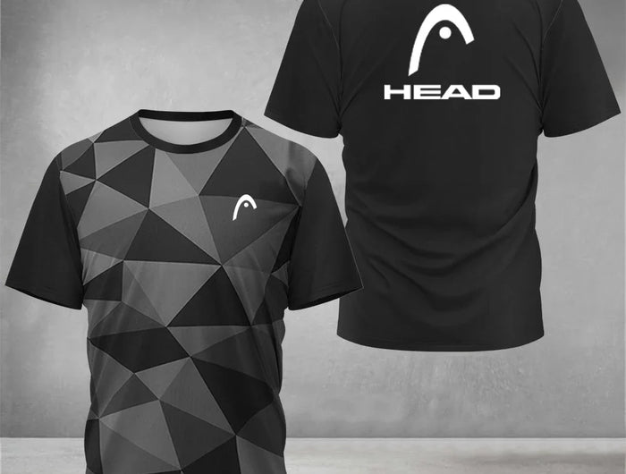 T-shirt respirante d'été pour hommes, T-shirt de badminton de tennis de table d'extérieur, col rond, manches courtes amples, nouveau haut d'escalade