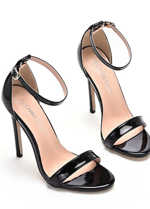 2026 spring Fashion Large Size 11cm Woman Sexy Dance Shoes Sandals Women Shoe Summer High Heels Stiletto Elegant Party Shoe PlatiNum