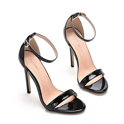 2026 spring Fashion Large Size 11cm Woman Sexy Dance Shoes Sandals Women Shoe Summer High Heels Stiletto Elegant Party Shoe PlatiNum