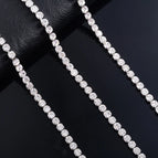 4mm Wide Silver / 76cm 30inch
