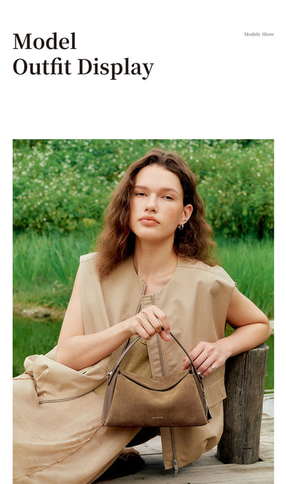LA FESTIN Original Handbag Woman 2025 New Shoulder Bag Large Tote Bag Suede Bag Fashion Crossbody Bag Luxury Brand Bags