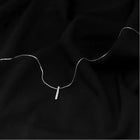 925 Sterling Silver Necklace Personality Charm Geometric Shape Pendant Choker Birthday Party Gift for Women Exquisite Jewelry PlatiNum