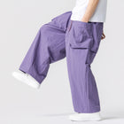 Pantaloni Estivi Leggeri da Uomo e Donna, Streetwear con Coulisse, Stile Y2K, Cargo, Tinta Unita, Gamba Larga, Taglie Forti fino alla 5XL