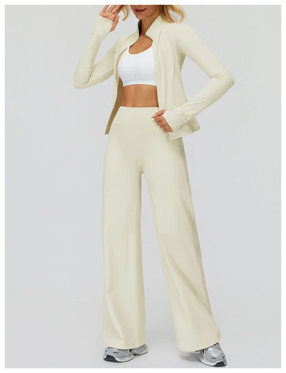 Yoga Pants High Waist Flare Leggings Women Gym Fitness Flared Trousers Breathable Wide Leg Pants Female Workout Dance Trousers