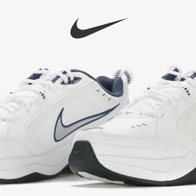 Nike official authentic AIR MONARCH IV men's and women's comfortable cushioned sports shoes 415445 PlatiNum