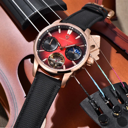 PAGANI DESIGN 41MM Orologio da uomo Orologio meccanico automatico di lusso Orologio da pilota impermeabile in acciaio inossidabile da 100 m PDYS021