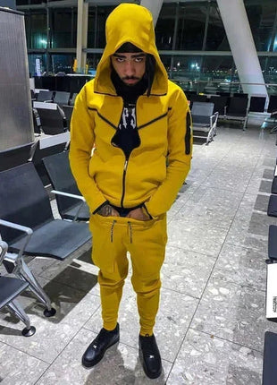 Men's Tracksuits Sports Suit Cotton Brand Tech Fleece Good Quality Hoodie Male Training Wear Sweatshirt Set Sweatpants PlatiNum