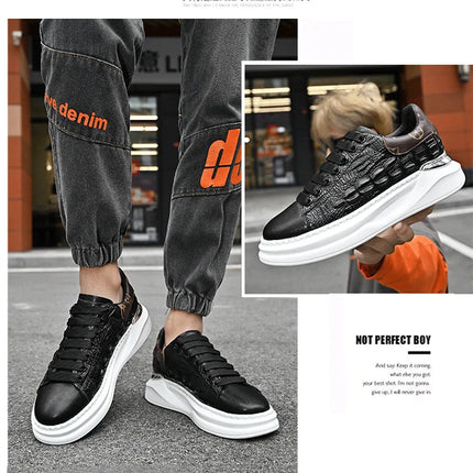 Leather Shoes Men's Skateboard Cricket for Men Sports Running Sneakers Male Luxury Designer Flats Platform
