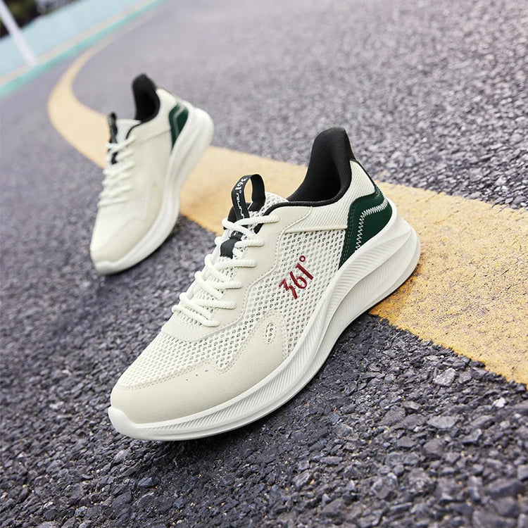 361 Degrees Men Running Shoes Wear-resistant Comfortable Soft Supportive Jogging Lightweight Breathable Male Sneakers 672422252 PlatiNum
