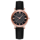 Orologio da donna alla moda con quadrante arabo, cinturino in pelle casual, orologi analogici al quarzo platinumshop