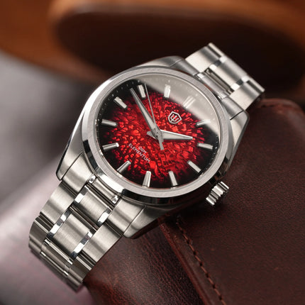 Watchdives WD0003C 38mm Watch VH31 Sweep Seconds Quartz Movement Stainless Steel Watch Elementum Original Design Men Wristwatch
