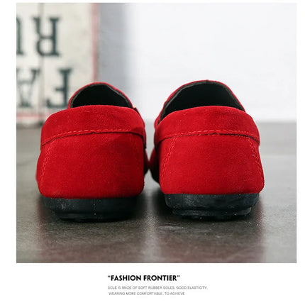 Estate nuove scarpe da uomo alla moda mocassini morbidi di alta qualità mocassini in pelle scamosciata Casual Flats Outdoor Light Walking scarpe da uomo Zapatos