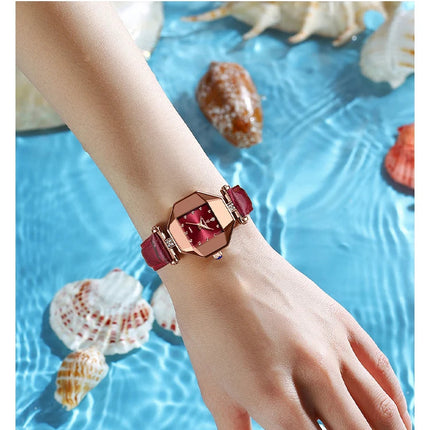 POEDAGAR Orologio da donna di alta qualità Orologi al quarzo in pelle impermeabile per donna Orologio da polso da donna casual di moda di lusso regalo Reloj platinumshop