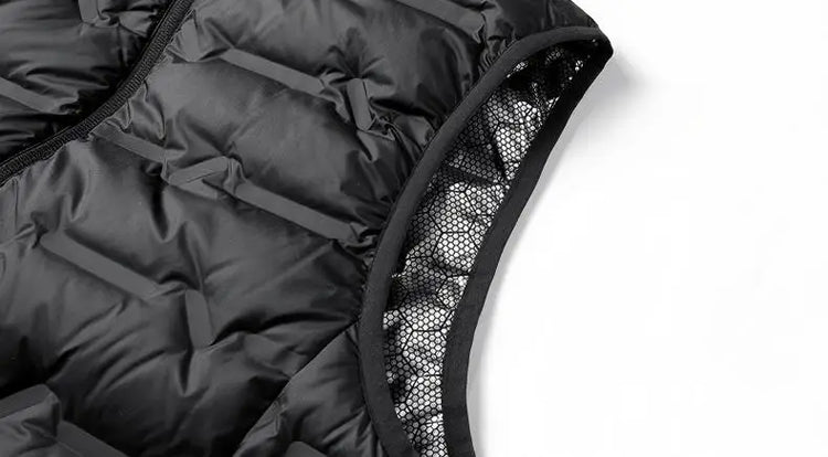 Winter Men White Duck Down Vest Men Waterproof Windproof Detachable Hat Sleeveless Vests Male Pockets Warm Ultralight Waistcoats