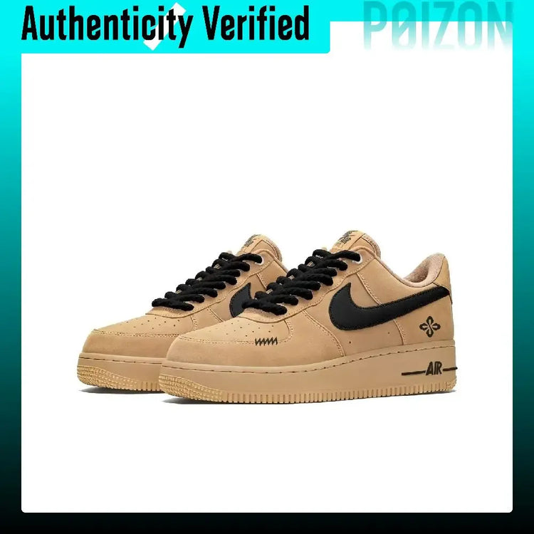 Nike Air Force 1 Black Brown Warrior Thermal Height Increasing Abrasion Resistant CJ9179-200(Team93-S-BOX)