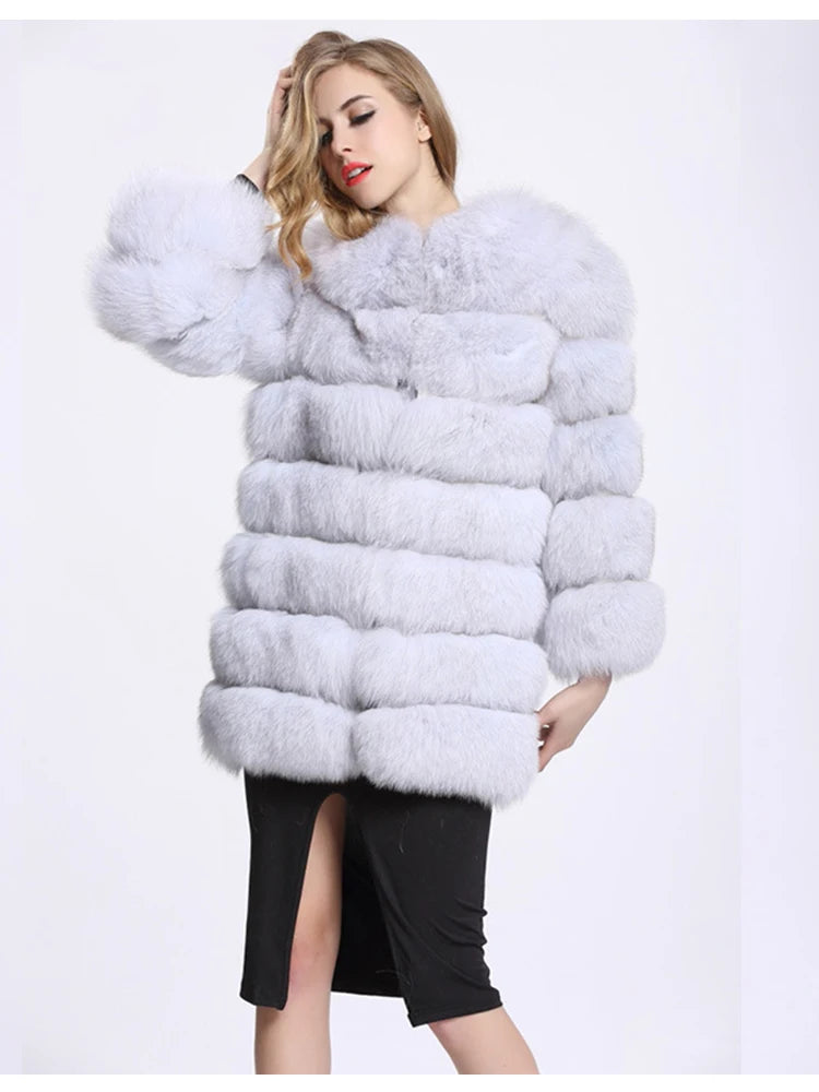 ZADORIN Winter Luxury Long Mink Fur Coats Woman Warm Faux Fur Coat Long Sleeve Fluffy Fur Jacket Woman Overcoat Fur Faux Coat