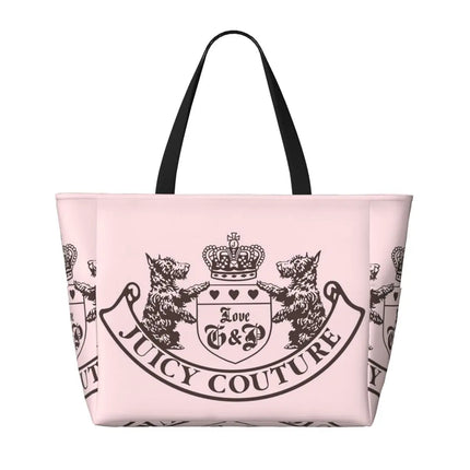 Y2k Juicy Couture Crest Beach Tote Bag Gym Yoga Duffle Bag Large Tote Bag Women's Travel Bag Fitness Bag