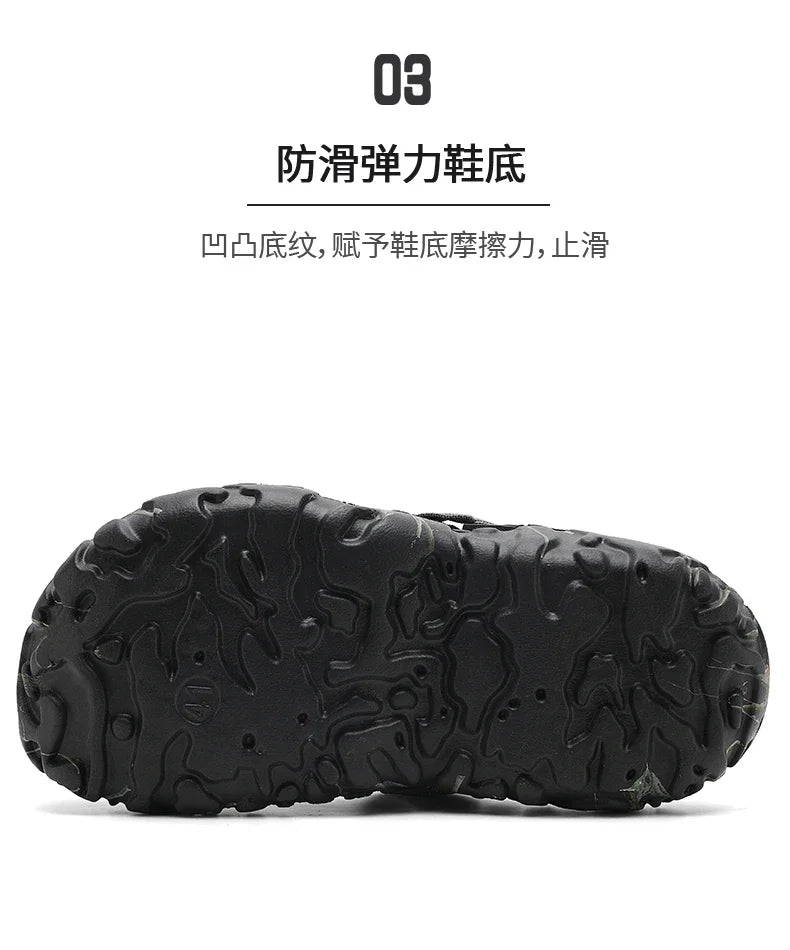 Men Shoes Slippers Men Garden Flat Sandals Platform Clogs Man Summer Beach Shoes Outdoor Flip Flops Home Sandals