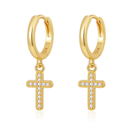 2025 Orecchini a cerchio in cristallo per le donne Orecchini gioielli Farfalla rosa Bule Moon Star Orecchini originali in argento sterling 925 platinumshop