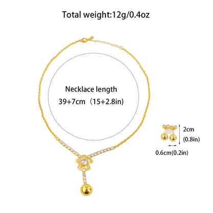 Collana con ciondolo zircone alla moda per donna Collana girocollo a catena Festa femminile Gioielli lucidi Regalo per matrimonio San Valentino