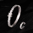 Set di Bracciale e Anello ZAKOL Hip Hop con Charm a Cuore in Zirconia Cubica per Uomo e Donna, Regalo di San Valentino per Coppie platinumshop