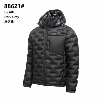 Graphene Self-heating Puffer Jacket Men Solid Windproof Pleated Padded Jackets Brand Classical Warm Winter Down Coat Male Parkas