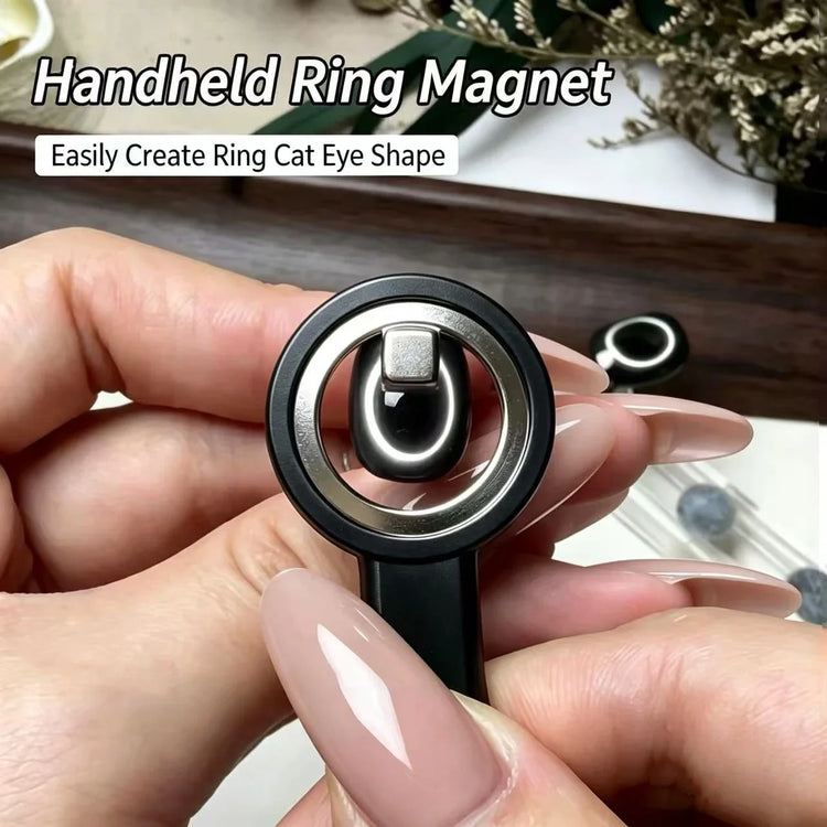 ail Magnet Ring Magnetic Tool with Handle for Cat Eye Gel Polish DIY Nail Art Manicure Tools 2028